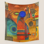 Wassily Kandinsky "Brown silence" (1925) Wall Tapestry Gallery Image 4