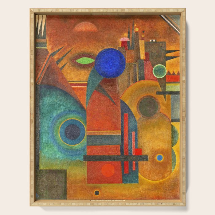 Wassily Kandinsky "Brown silence" (1925) Serving Tray Gallery Image 1