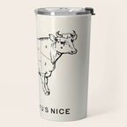 I Hear Tofu's Nice - Funny Vegan Kitchen Quotes Travel Mug Gallery Image 2