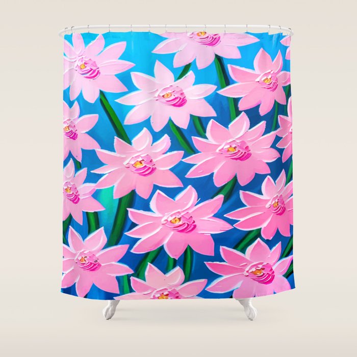 Osaka: Flower Market 03 Shower Curtain Gallery Image 1