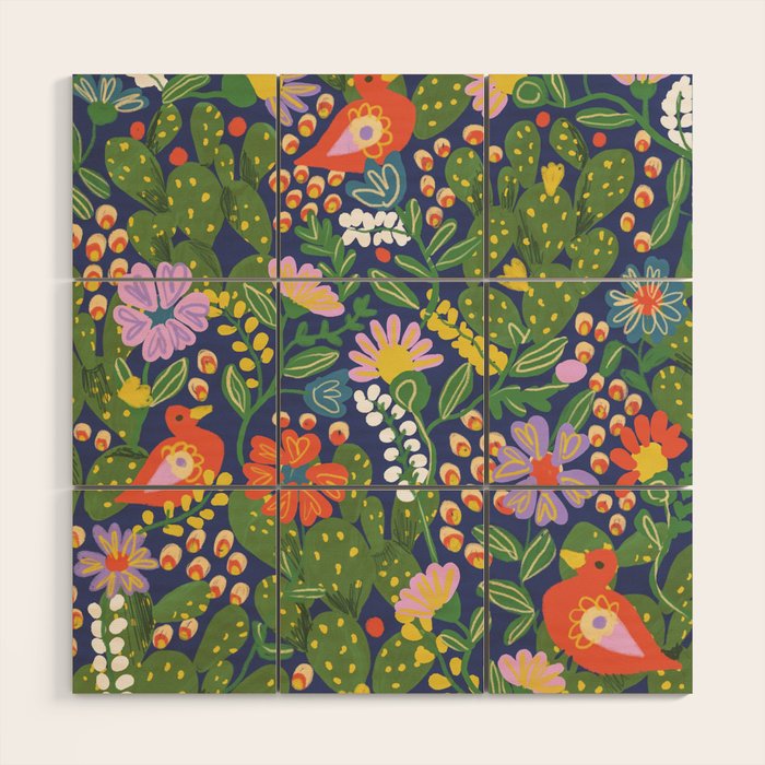 Folky Wood Wall Art Gallery Image 1