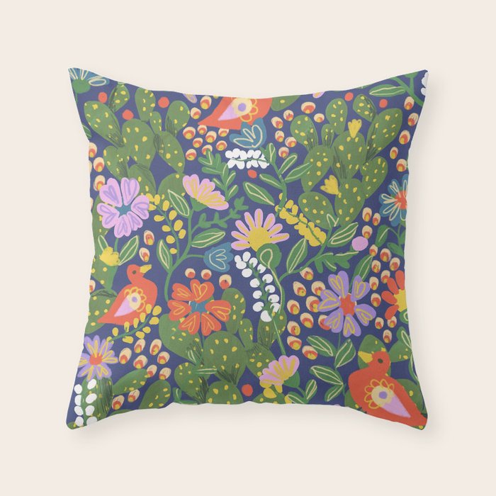 Folky Throw Pillow Gallery Image 6