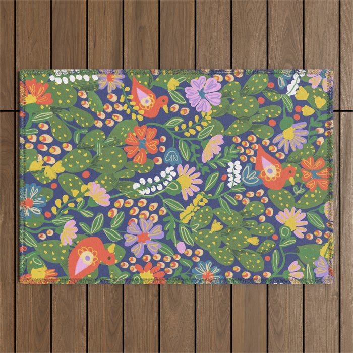 Folky Outdoor Rug Gallery Image 1