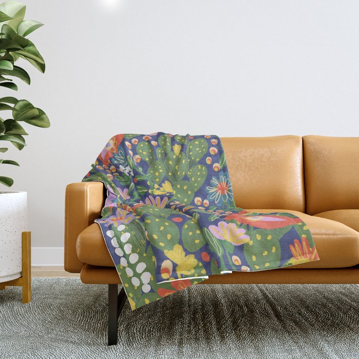 Folky Throw Blanket Gallery Image 1