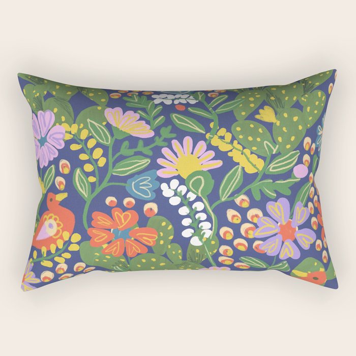 Folky Rectangular Pillow Gallery Image 1