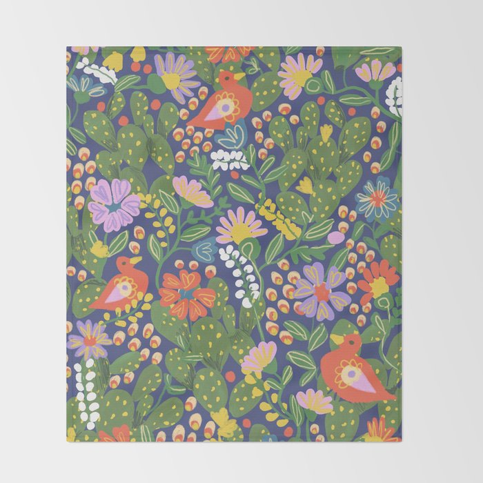Folky Throw Blanket Gallery Image 2