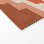 Traditional Retro Aztec Motif Rusty Colors Welcome Mat Gallery Image 2