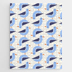 Blue Seagulls Pattern Jigsaw Puzzle Gallery Image 1
