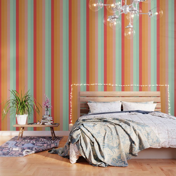Vintage Rainbow Wallpaper Gallery Image 1