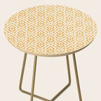 Modern Ikat Sunshine Yellow Side Table Gallery Image 2