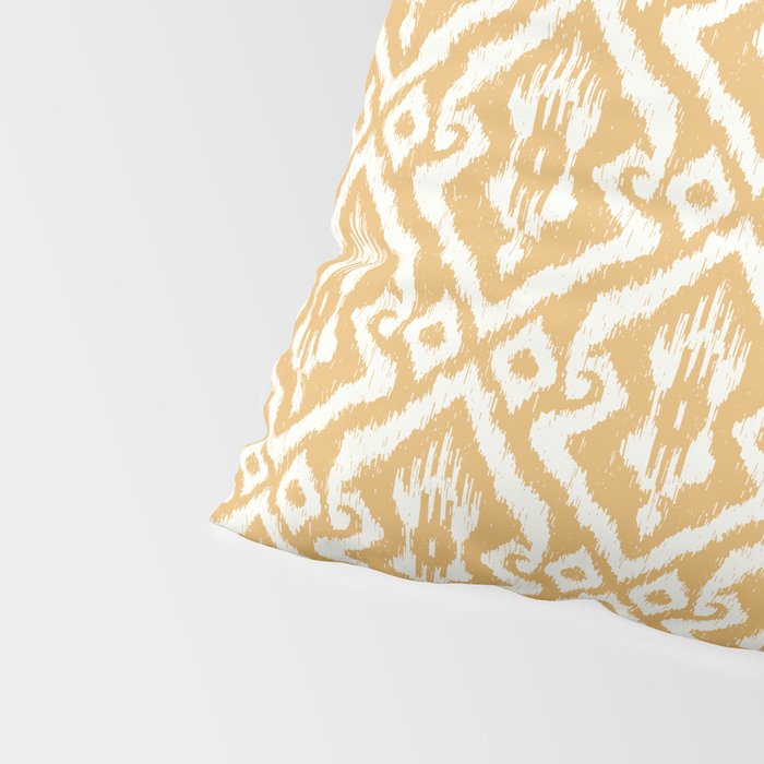 Modern Ikat Sunshine Yellow Pillow Sham Gallery Image 4
