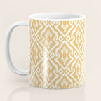 Modern Ikat Sunshine Yellow Coffee Mug Gallery Image 3