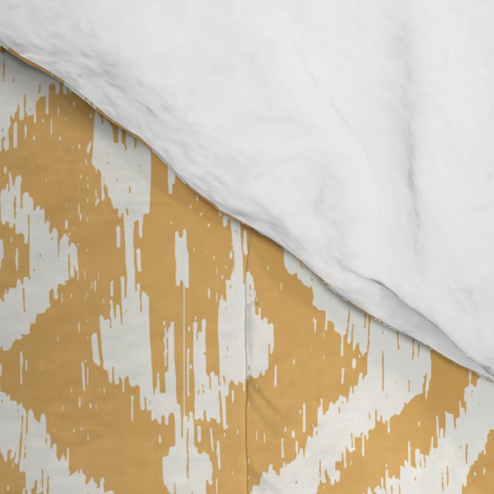Modern Ikat Sunshine Yellow Comforter Gallery Image 4