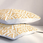 Modern Ikat Sunshine Yellow Pillow Sham Gallery Image 3