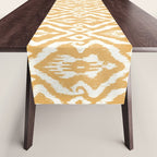 Modern Ikat Sunshine Yellow Table Runner Gallery Image 1