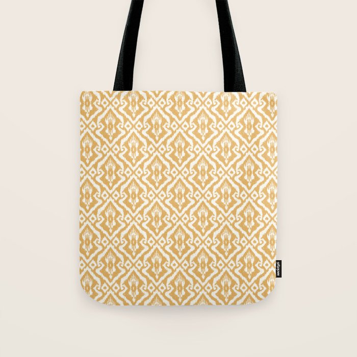 Modern Ikat Sunshine Yellow Tote Bag Gallery Image 1
