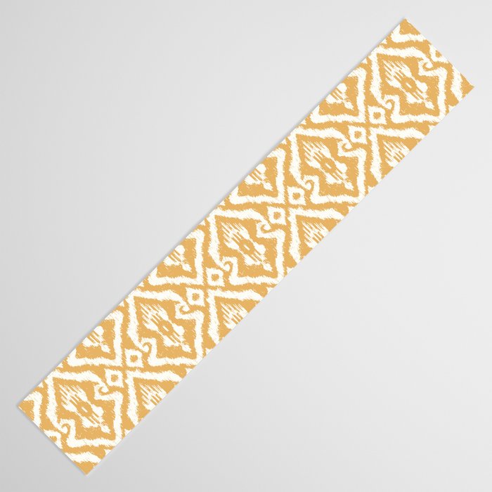 Modern Ikat Sunshine Yellow Table Runner Gallery Image 3