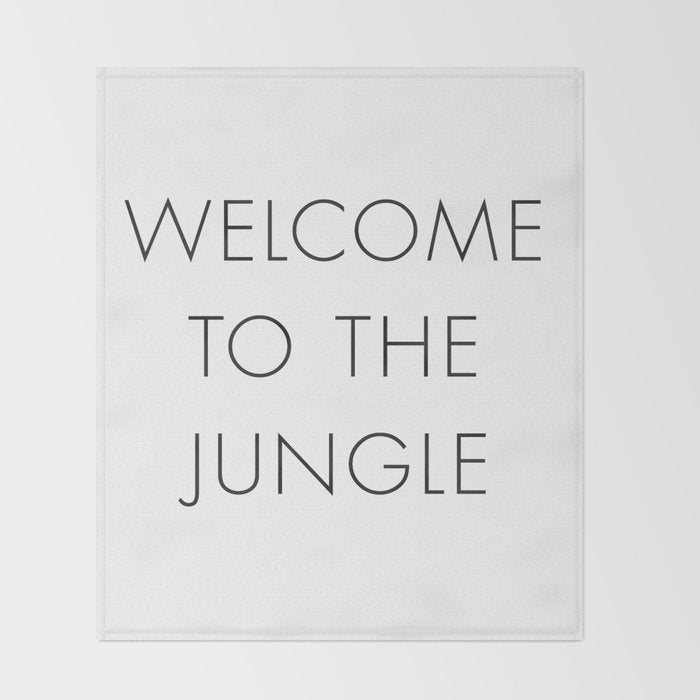 Welcome to the Jungle Throw Blanket Gallery Image 2
