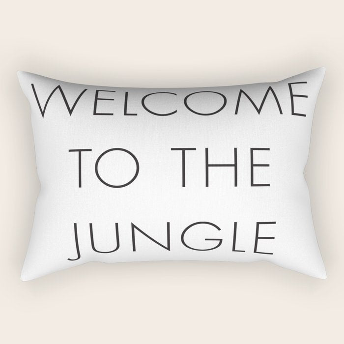 Welcome to the Jungle Rectangular Pillow Gallery Image 2
