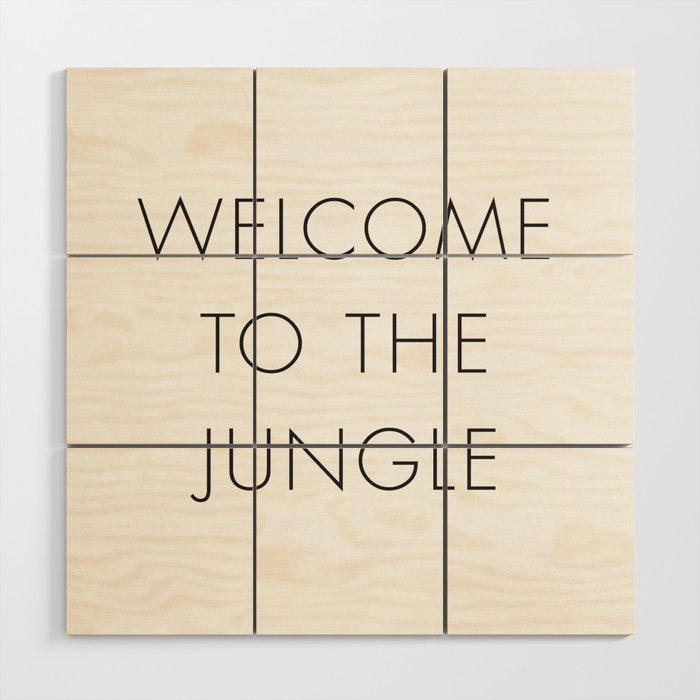 Welcome to the Jungle Wood Wall Art Gallery Image 1