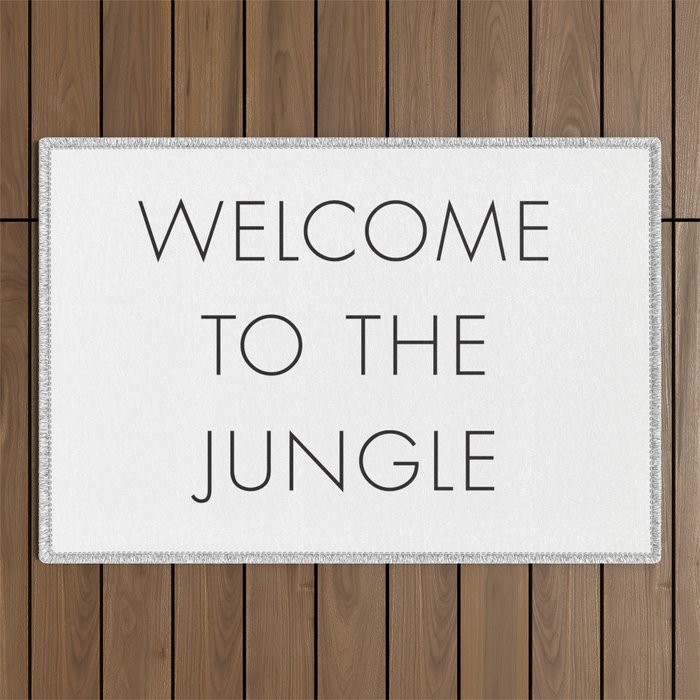 Welcome to the Jungle Outdoor Rug