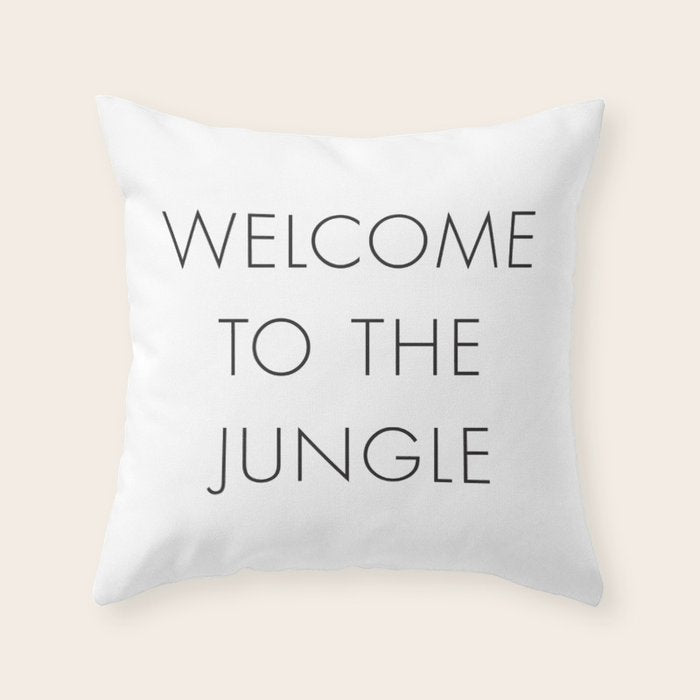Welcome to the Jungle Throw Pillow Gallery Image 1