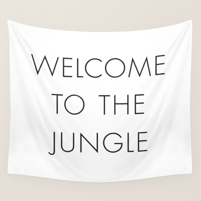 Welcome to the Jungle Wall Tapestry Gallery Image 1