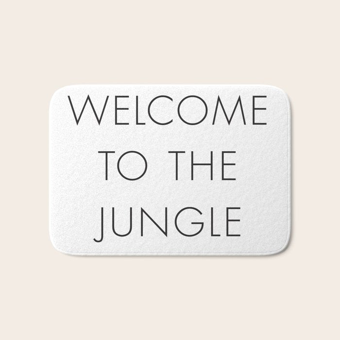 Welcome to the Jungle Bath Mat Gallery Image 1