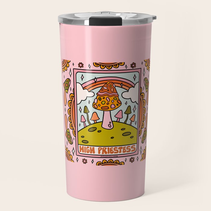 2. High Priestess Mushroom Travel Mug Gallery Image 1