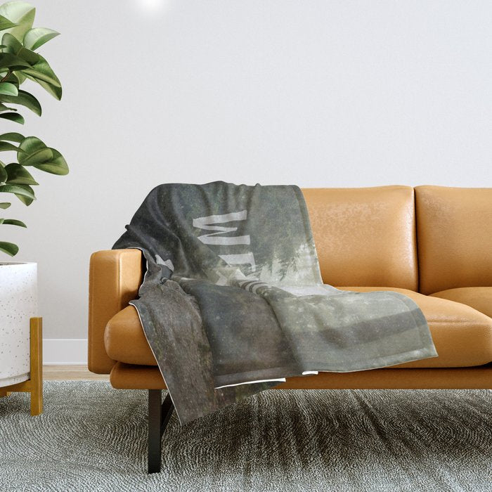WELCOME TO EARTH Throw Blanket Gallery Image 1