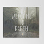 WELCOME TO EARTH Throw Blanket Gallery Image 2