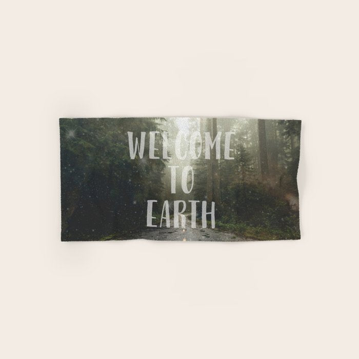 WELCOME TO EARTH Bath Towel Gallery Image 1