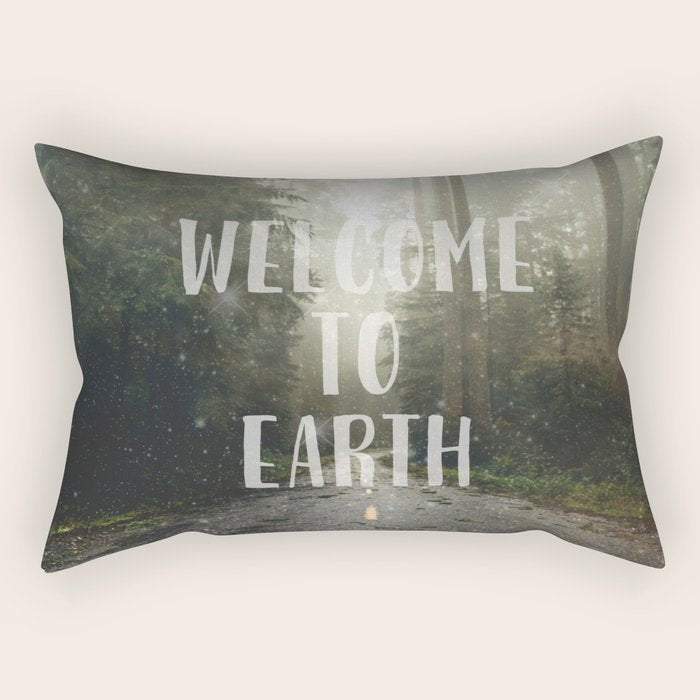WELCOME TO EARTH Rectangular Pillow Gallery Image 2