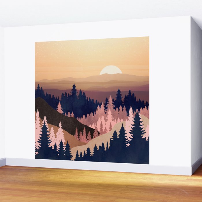 Summer Dusk Wall Mural Gallery Image 2