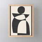 Minimal Abstract Art 39b Mini Art Print Gallery Image 1