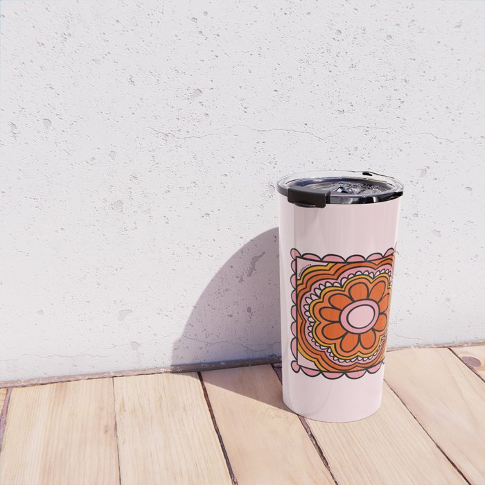 Flower Granny Square Travel Mug Gallery Image 4