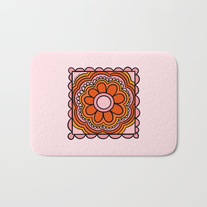 Flower Granny Square Bath Mat Gallery Image 1