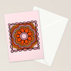 Flower Granny Square Stationery Card Gallery Image 2