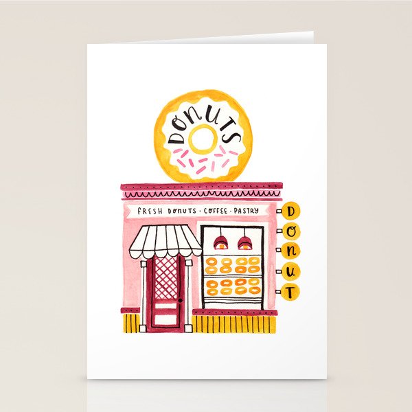 Donut Shop Stationery Card Gallery Image 2