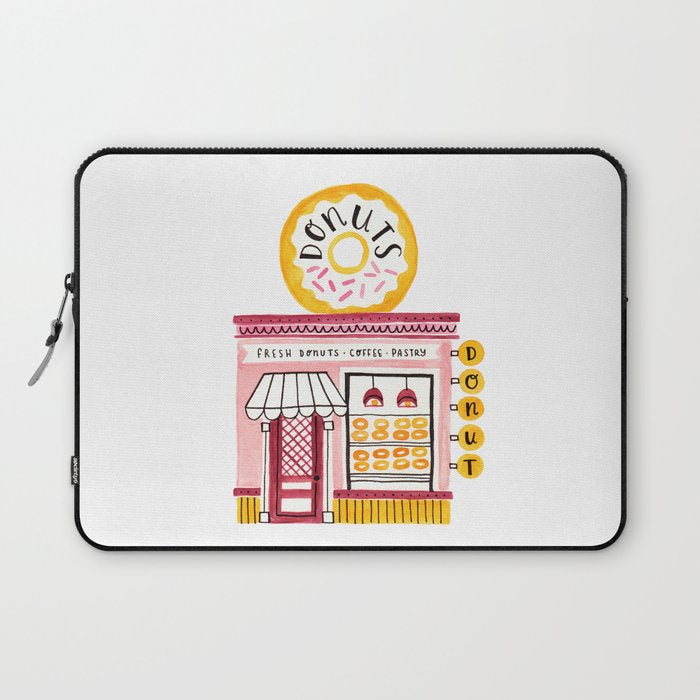 Donut Shop Laptop Sleeve Gallery Image 1