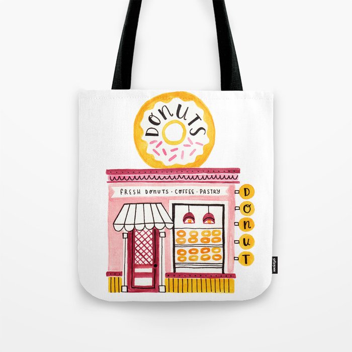 Donut Shop Tote Bag Gallery Image 1