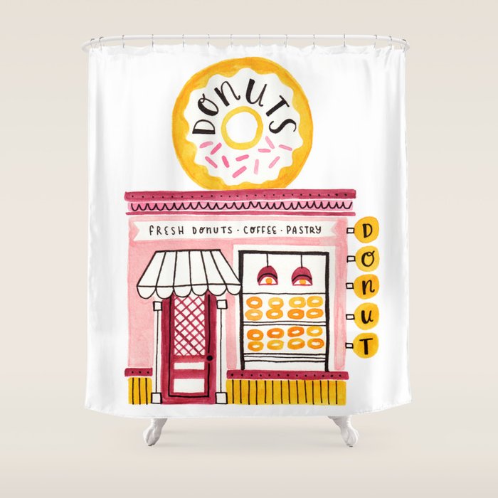 Donut Shop Shower Curtain Gallery Image 1