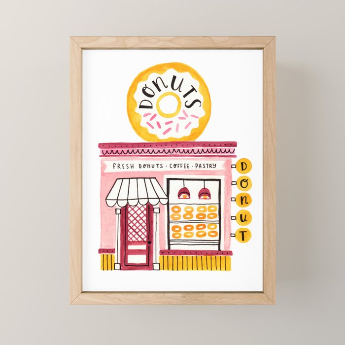 Donut Shop Mini Art Print Gallery Image 1