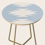 Geometric Southwestern Minimalism - Soft Sky Blue Side Table Gallery Image 2