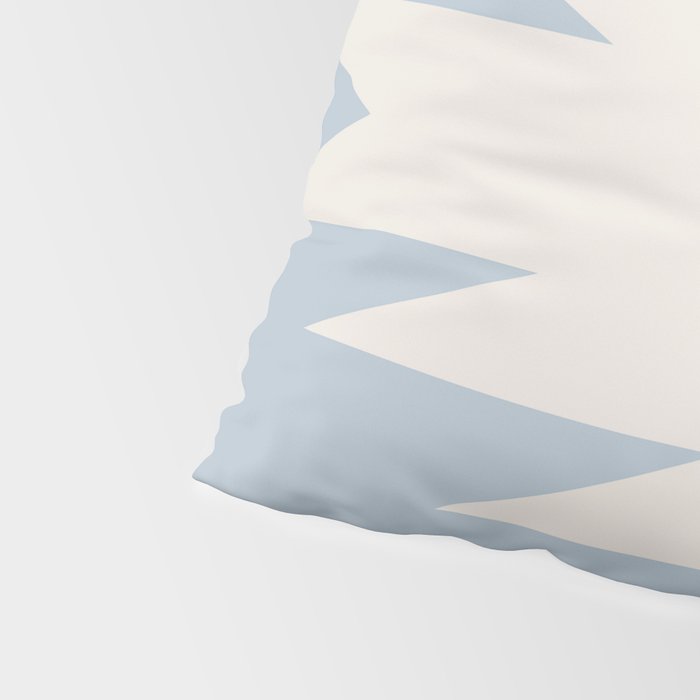 Geometric Southwestern Minimalism - Soft Sky Blue Pillow Sham Gallery Image 4