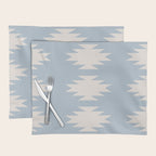 Geometric Southwestern Minimalism - Soft Sky Blue Placemat Gallery Image 1