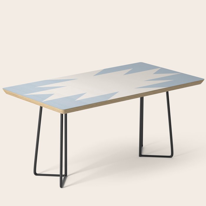 Geometric Southwestern Minimalism - Soft Sky Blue Coffee Table Gallery Image 1