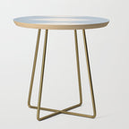 Geometric Southwestern Minimalism - Soft Sky Blue Side Table Gallery Image 1