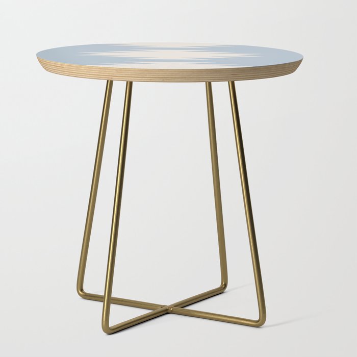 Geometric Southwestern Minimalism - Soft Sky Blue Side Table Gallery Image 1