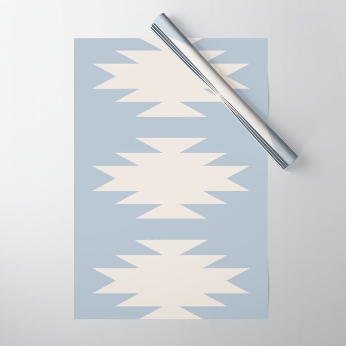 Geometric Southwestern Minimalism - Soft Sky Blue Wrapping Paper Gallery Image 1